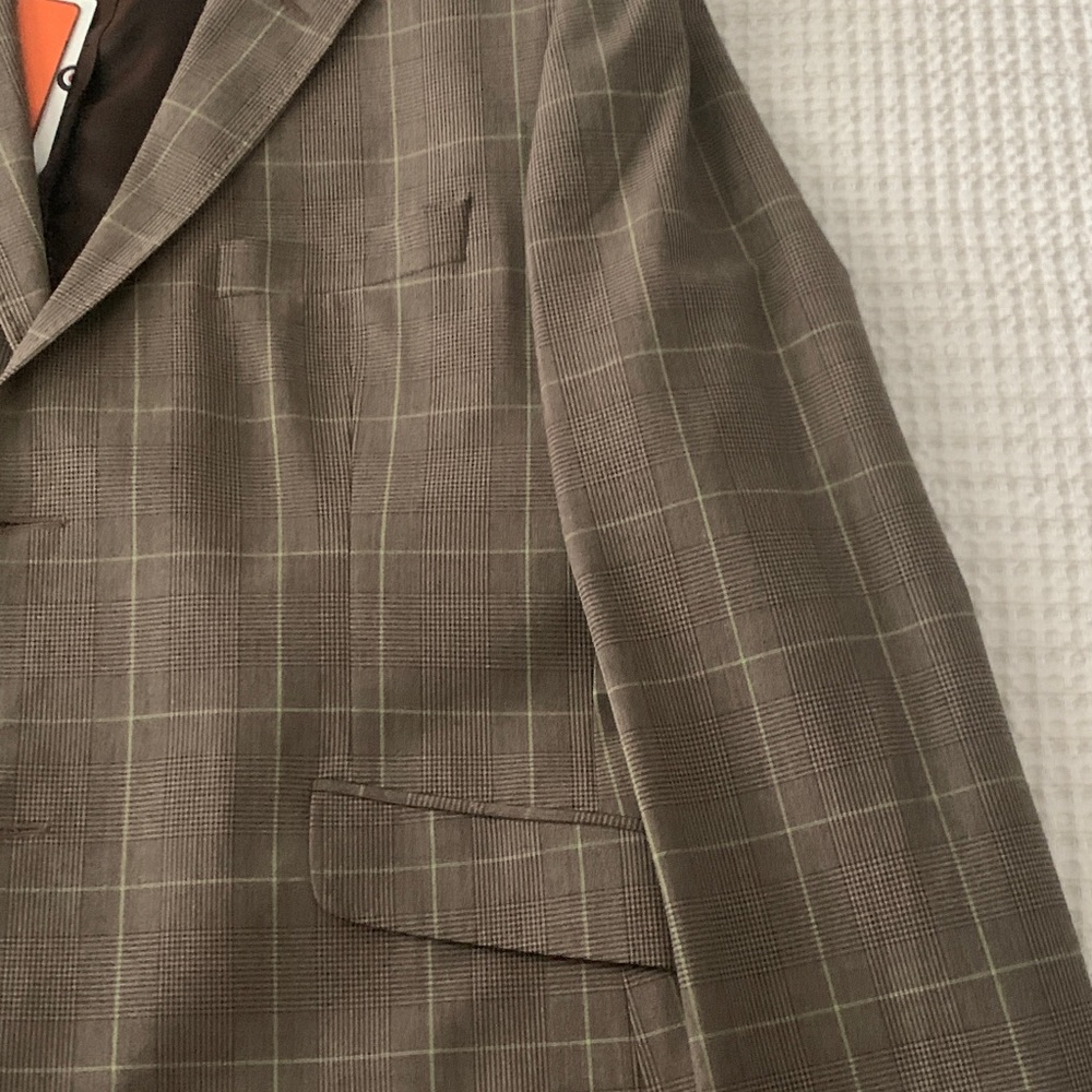 Ben Sherman Tan Checkered Blazer - Picture 4 of 11